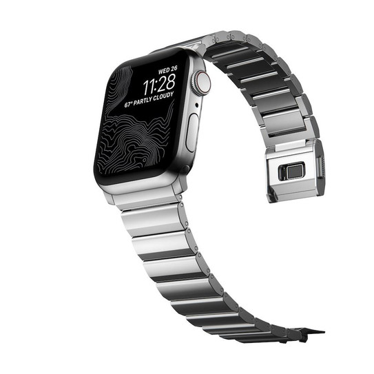 Nomad Stainless Steel Band for Apple Watch 42/44mm - Silver