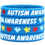 3 of Autism Awareness Wristbands