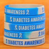 3 of Diabetes Awareness Wristbands