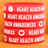 50 of Heart Health Awareness Wristbands