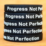 20 of Progress Not Perfection Wristbands