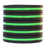 100 of Thin Green Line Wristbands 100 of Thin Green Line Wristbands