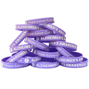 20 of Alzheimers Awareness Wristbands