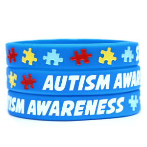 3 of Autism Awareness Wristbands