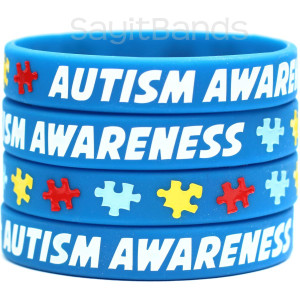 5 of Autism Awareness Wristbands
