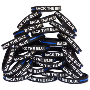 100 of Back the Blue Wristbands