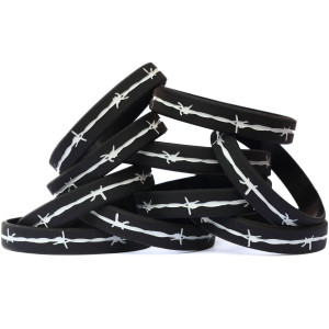 10 of Barbed Wire Wristbands