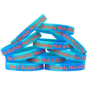 10 of Be a Buddy Not a Bully Wristbands
