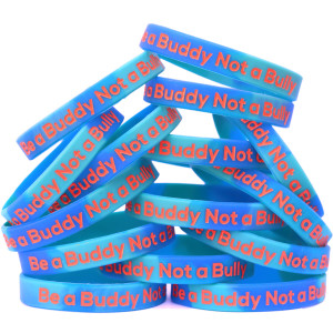 15 of Be a Buddy Not a Bully Wristbands