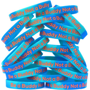 20 of Be a Buddy Not a Bully Wristbands