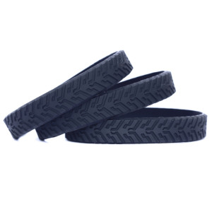 3 of Black Tire Wristbands