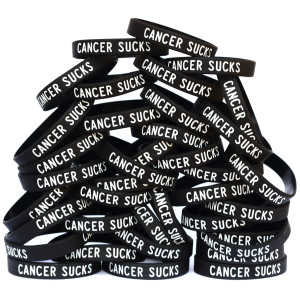 40 of Cancer Sucks Wristbands