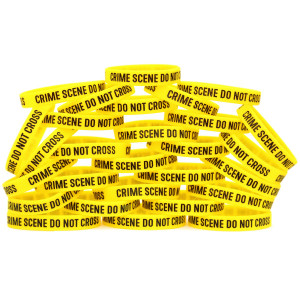 30 of Crime Scene Wristbands
