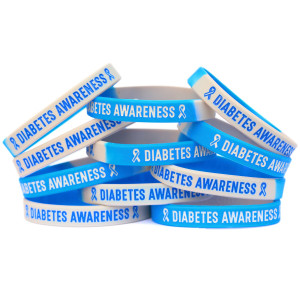 10 of Diabetes Awareness Wristbands