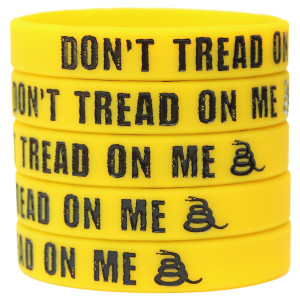5 of Don't Tread on Me Wristbands