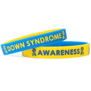 2 of Down Syndrome Awareness Wristbands