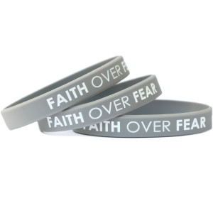 3 of Faith Over Fear Wristbands