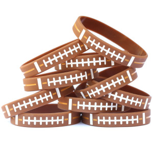 10 of Football Wristbands