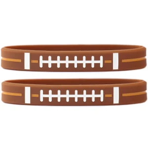 2 of Football Wristbands