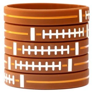 5 of Football Wristbands