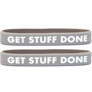 2 of Get Stuff Done Wristbands