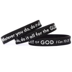 3 of Do it All for the Glory of God I Corinthians 10:31 Wristbands