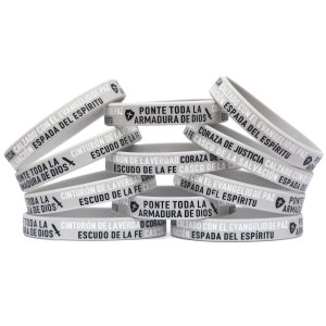 10 of Armadura de Dios Wristbands (Armor of God in Spanish)