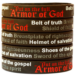 5 Armor of God Wristbands