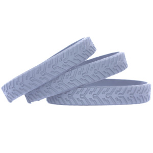 3 of Gray Tire Wristbands