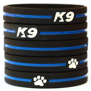 5 of K9 Bracelets Thin Blue Line Wristbands