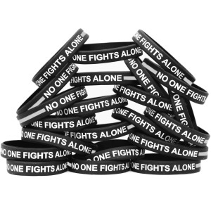 20 of No One Fights Along Gray Line Wristbands