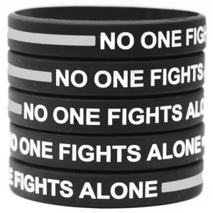 5 of No One Fights Along Gray Line Wristbands