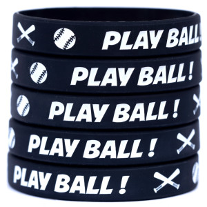 5 of Play Ball Wristbands