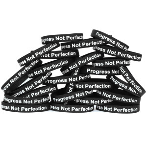 50 of Progress Not Perfection Wristbands