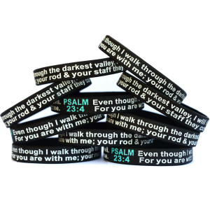 10 of Psalm 23:4 Wristbands