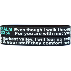2 of Psalm 23:4 Wristbands