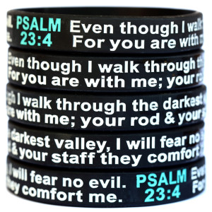5 of Psalm 23:4 Wristbands