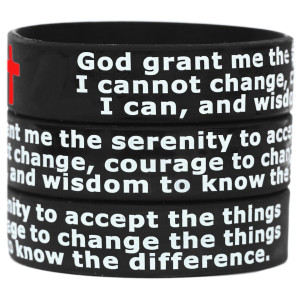 3 of Serenity Prayer Wristbands