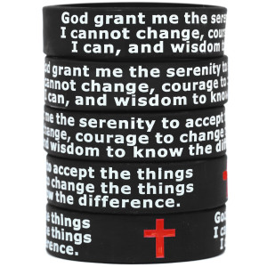 5 of Serenity Prayer Wristbands