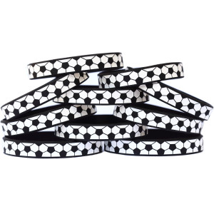 10 of Soccer Ball Wristbands
