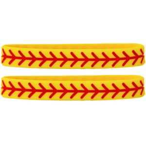 2 of Softball Wristbands 2 of Softball Wristbands