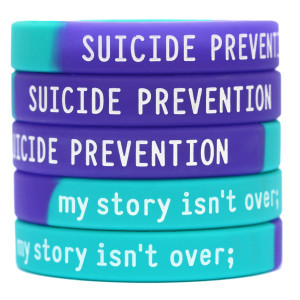 5 of Suicide Prevention Wristbands
