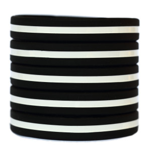 5 of Thin White Line on Blue Wristbands 5 of Thin White Line on Blue Wristbands