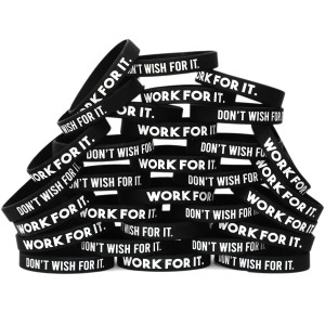50 of Work for It Wristbands