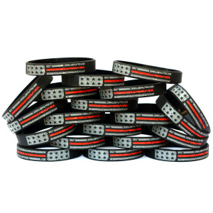 20 of Worn Distressed Flag Red Line Wristbands 20 of Worn Distressed Flag Red Line Wristbands