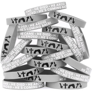 20 of He Came He Died He Arose He's Coming Back Wristbands