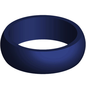 Navy Blue Silicone Ring - 9mm Wide Navy Blue Silicone Ring - 9mm Wide