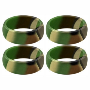 Four (4) of Camo Silicone Rings