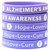 5 of Alzheimers Awareness Wristbands