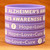 5 of Alzheimers Awareness Wristbands